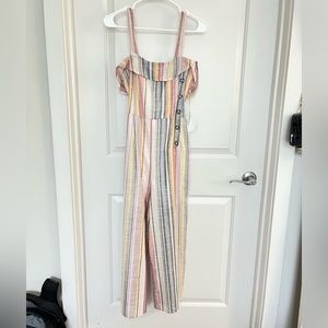 Hummingbird Striped Jumpsuit